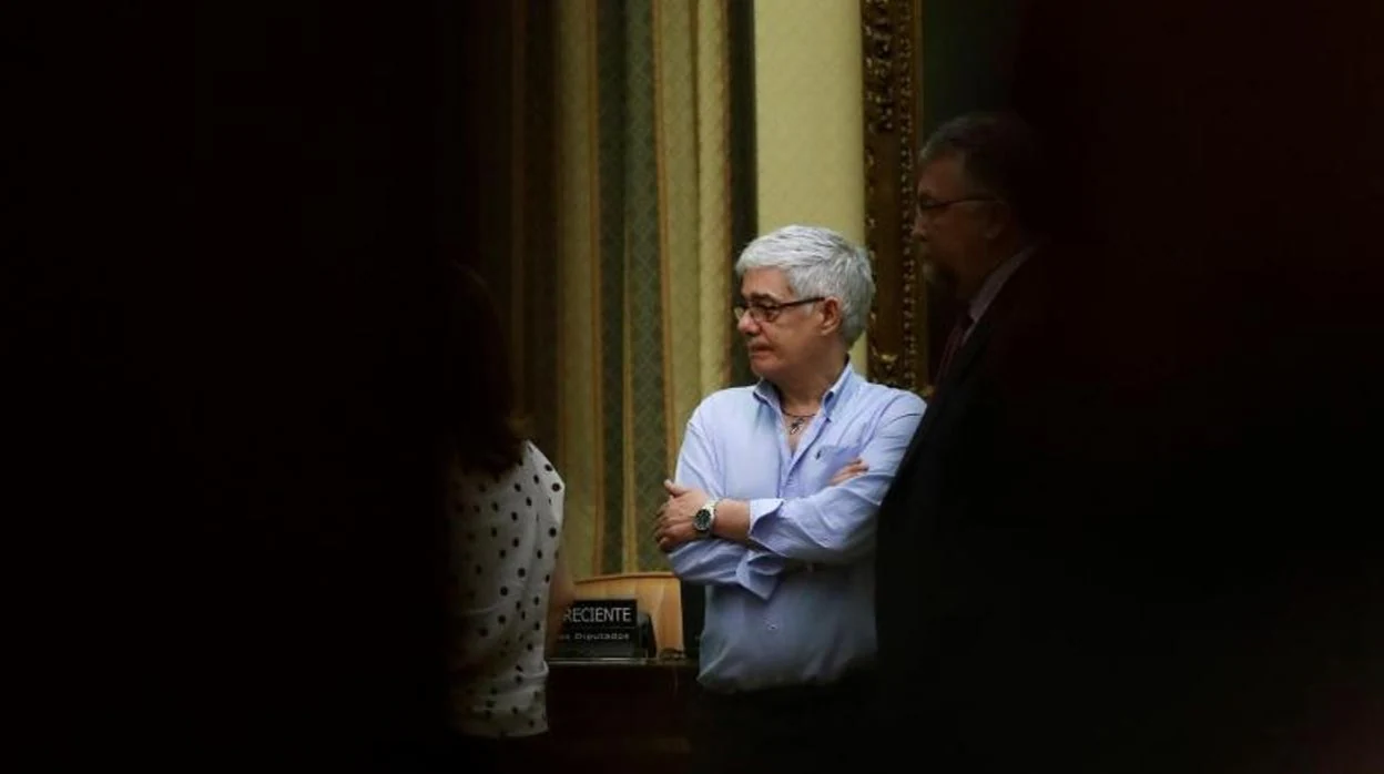 Francisco Garzón, el maquinista siniestrado, en una comparecencia en el Congreso de los Diputados en 2018