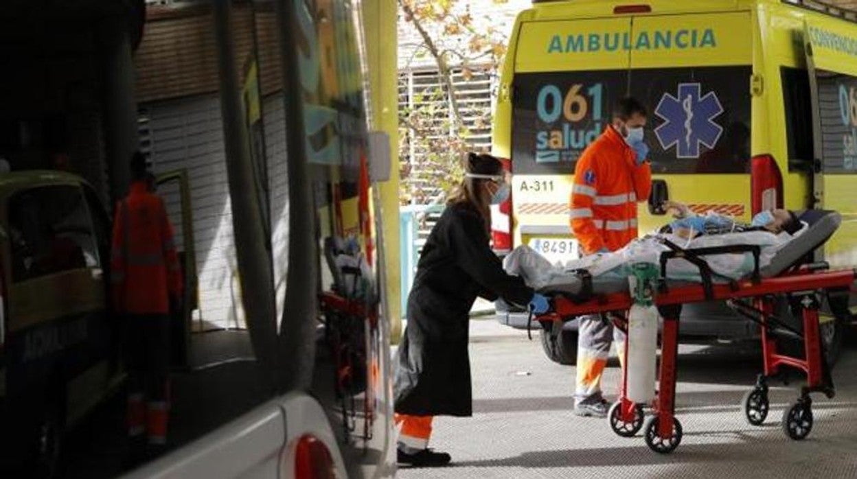 Hospitalización de un paciente en un hospital en España