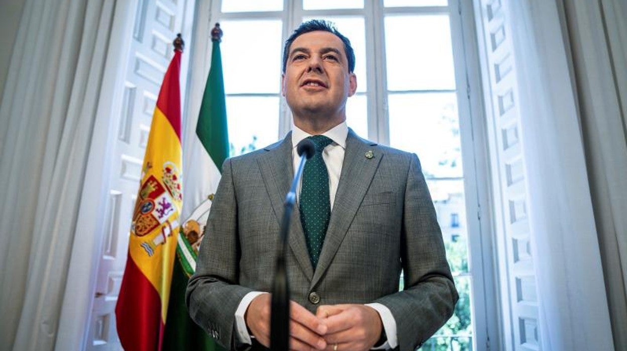 El presidente de la Junta de Andalucía, Juanma Moreno