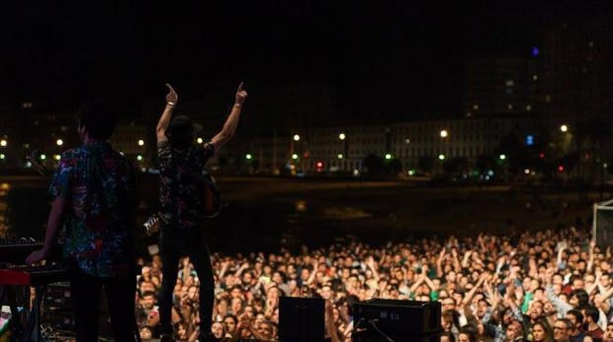 La playa de Riazor fue uno de los escenario del Festival Noroeste Estrella Galicia en 2016