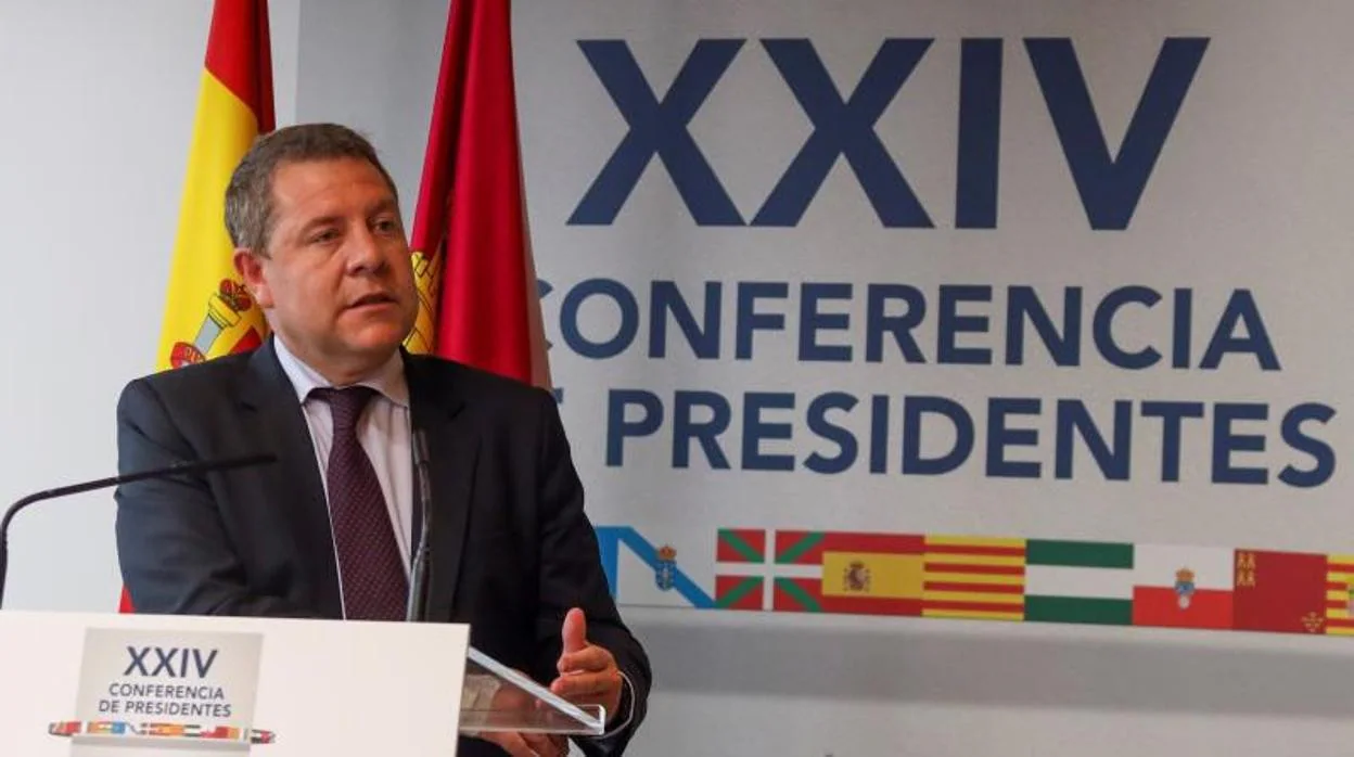Emiliano García-Page, durante la Conferencia de Presidentes Autonómicos celebrada en Salamanca el fin de semana