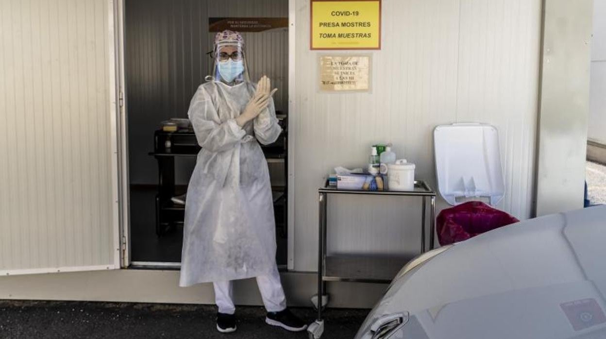 Personal sanitario en un hospital público de la Comunidad Valenciana