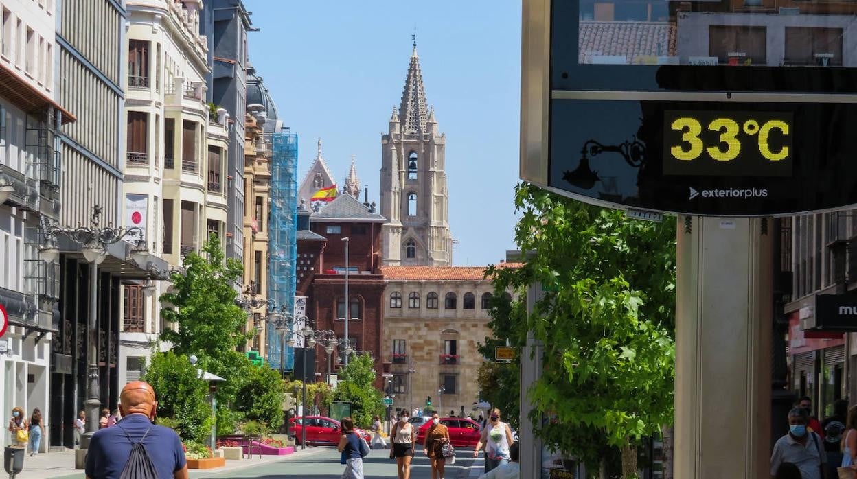 Temperaturas en la capital leonesa