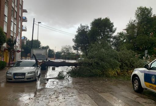 Varias calles del centro del municipio ciudadrealeño se inundaron