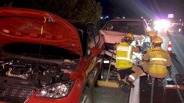 La colisión de 3 vehículos en la A-3 en Cuenca se salda con 7 heridos, entre ellos un menor, y uno de gravedad