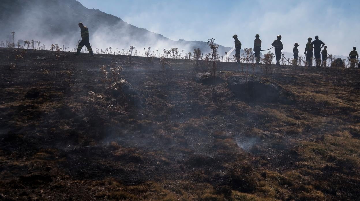 Riofrío, un día después del incendio forestal