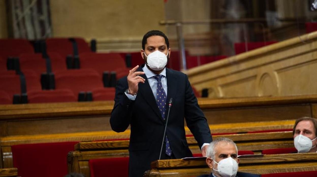 Ignacio Garriga, durante una sesión de control en el Parlament