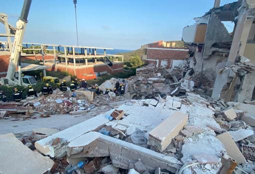 Imagen del estado en el que ha quedado el edificio tras el siniestro en Peñíscola