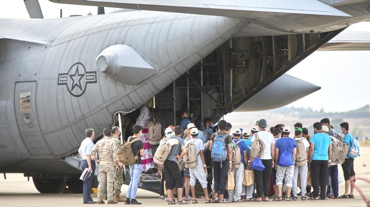 Un avión estadounidense desplazó un grupo de refugiados a Alemania el pasado martes 24 de agosto