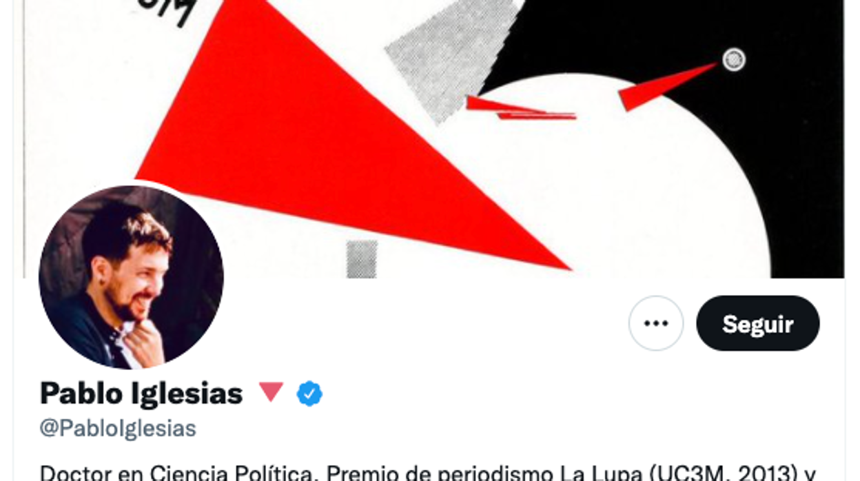 El nuevo perfil en redes de Pablo Iglesias