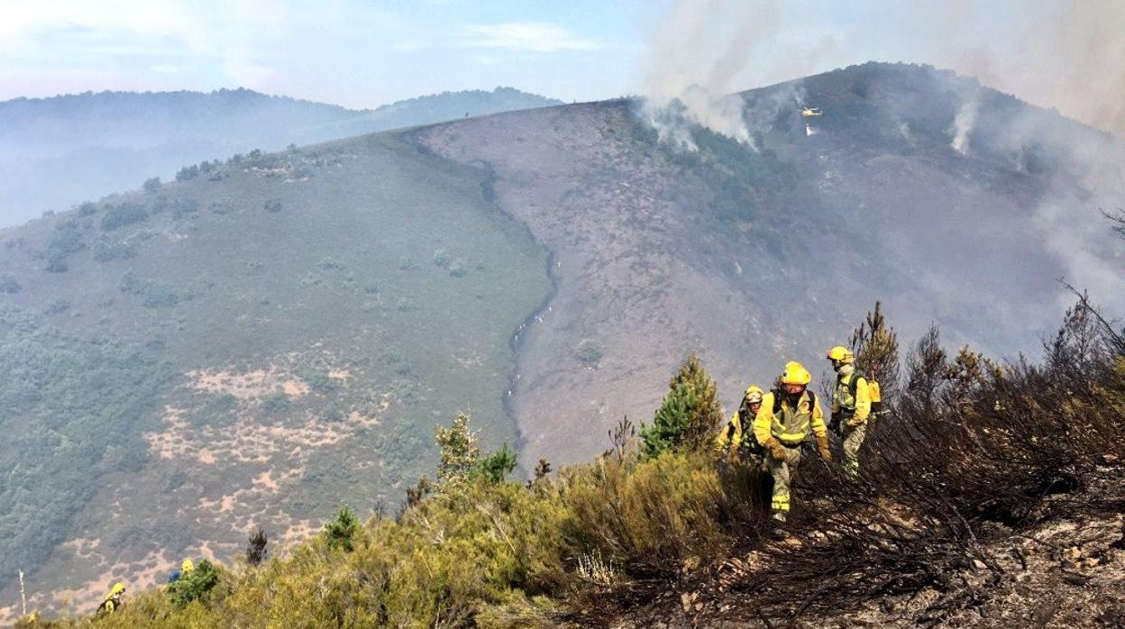 Incendio en Boca de Huérgano