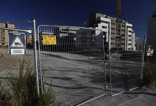 Una de las parcelas en construcción en El Cañaveral