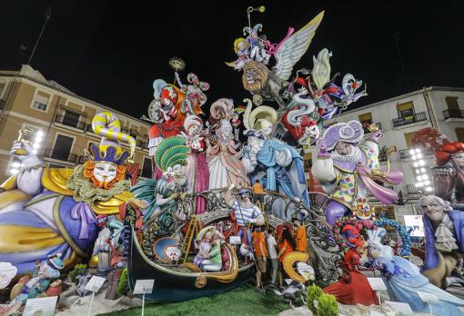 Imagen general de la mejor falla de Valencia de las fiestas de 2021