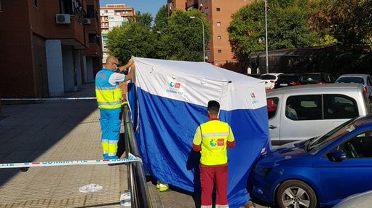 El Summa, esta mañana, en el lugar del accidente