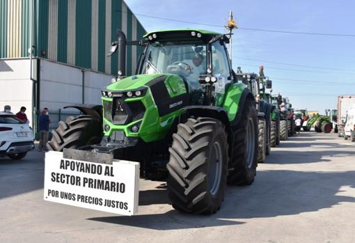 Tractores que han participado en la marcha