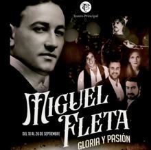 Cartel de la obra 'Miguel Fleta, gloria y pasión'
