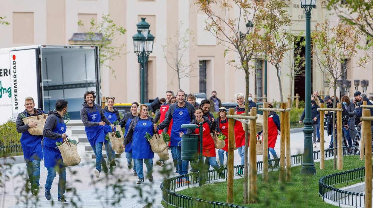 Grabación de MasterChef Celebrity en el Alcázar de Segovia.