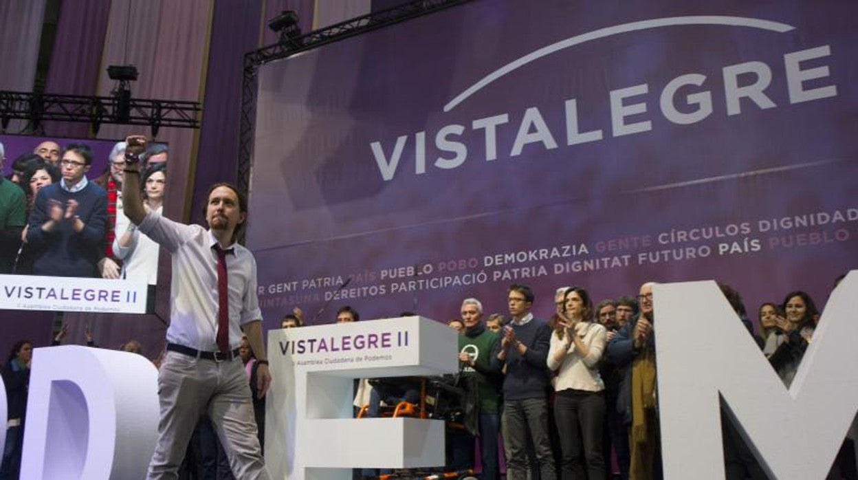 Asamblea de Podemos en Vistalegre