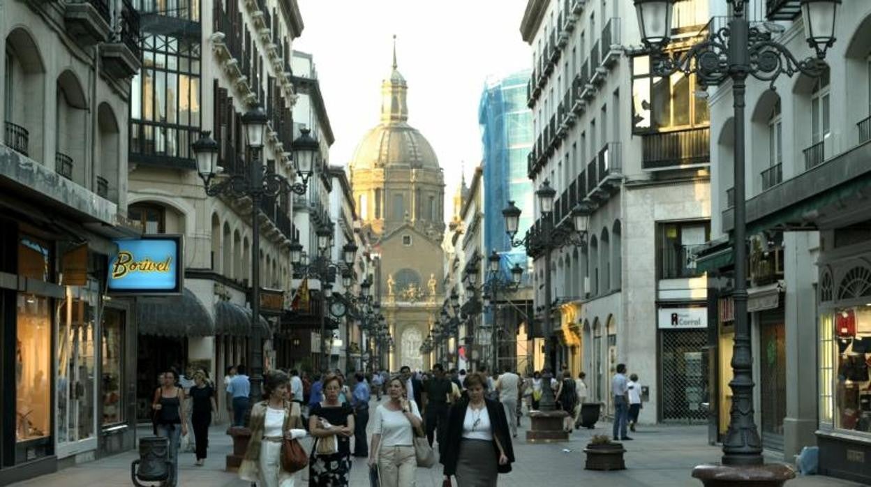 El incidente se produjo en la zaragozana calle Alfonso (en la imagen)