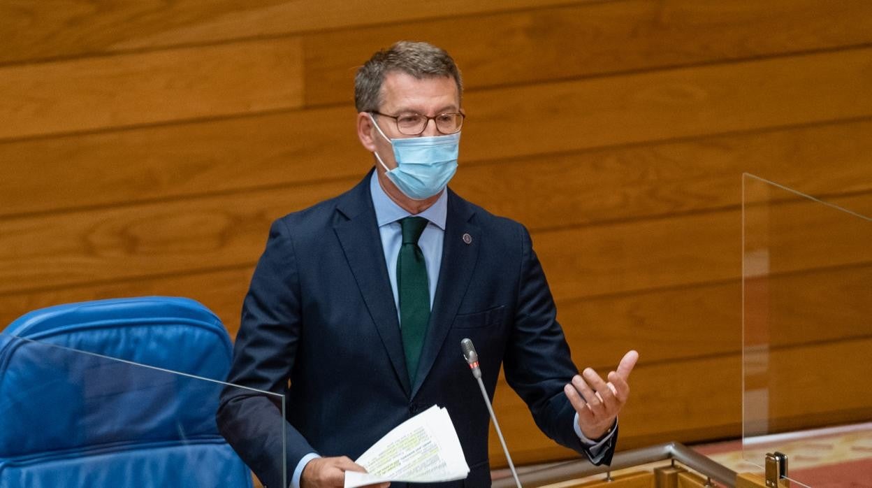 Feijóo, este miércoles en el Parlamento gallego en la sesión de control