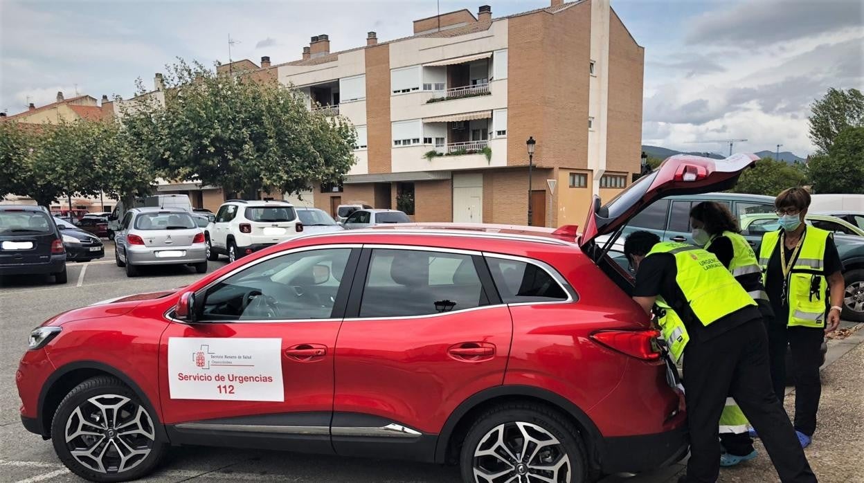 Imagen de los vehículos de emergencia en los que va a apoyar