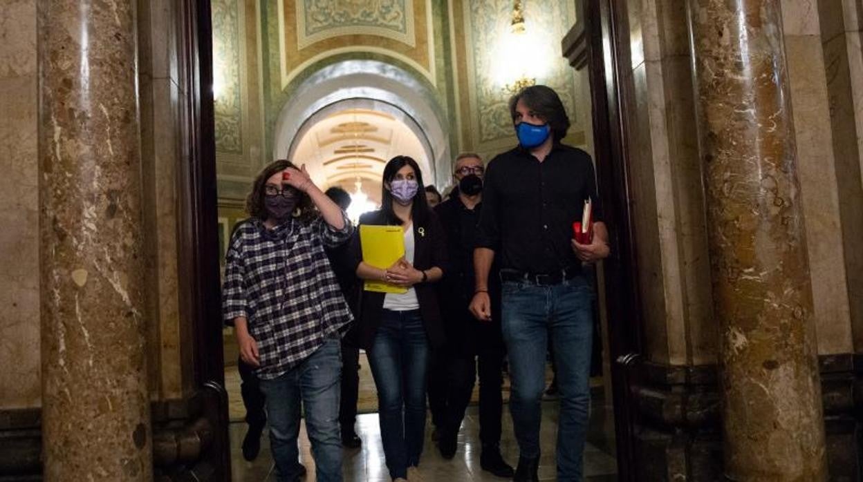 Miembros de la CUP en el Parlament