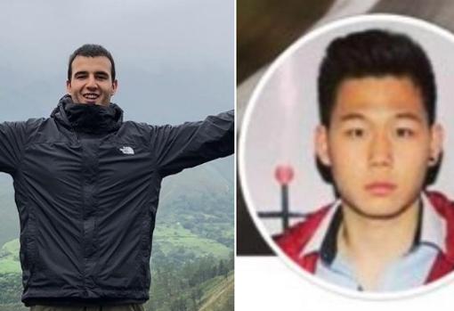 A la izquierda, Victor López; a la derecha, el autor de su muerte, Kevin Cui