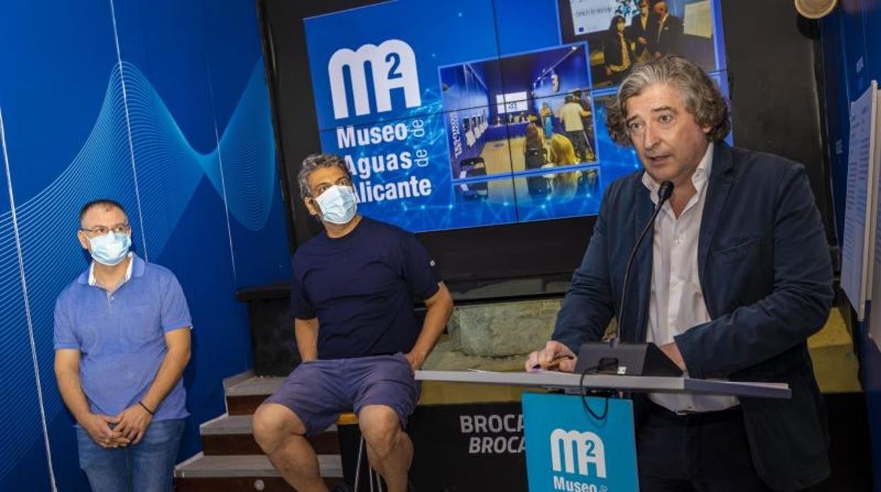 Martín Sanz, durante la presentación de la programación cultural del Museo de Aguas de Alicante