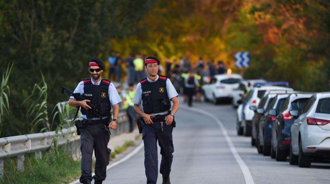 San Sadurní de Noya, Subirats, carretera donde Younes Abouyaaqoub, el autor del atentado de las Ramblas, fue abatido