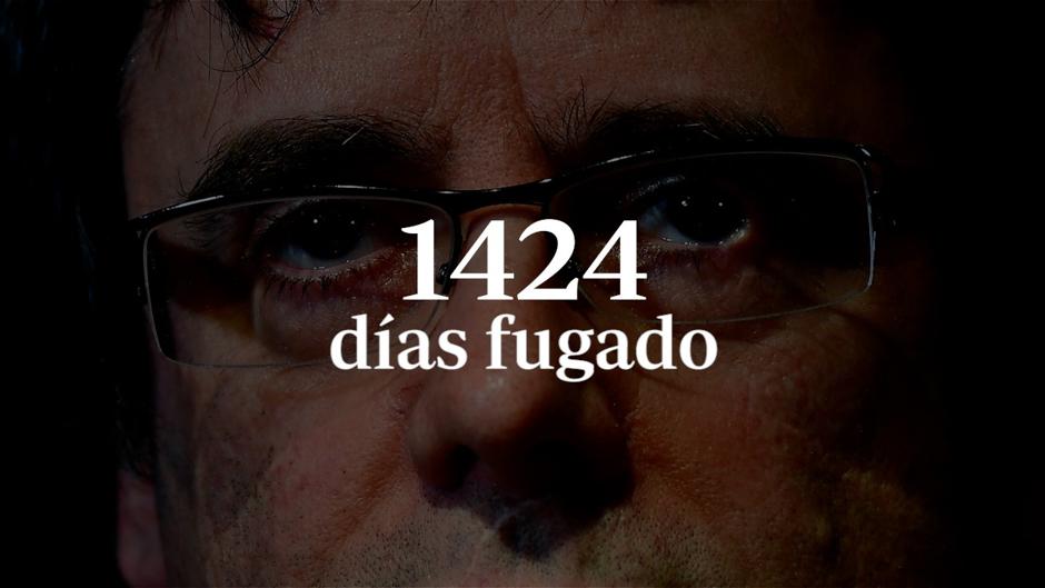 Puigdemont, 1.424 días fugado: del 1-O a su detención en Cerdeña, en un minuto