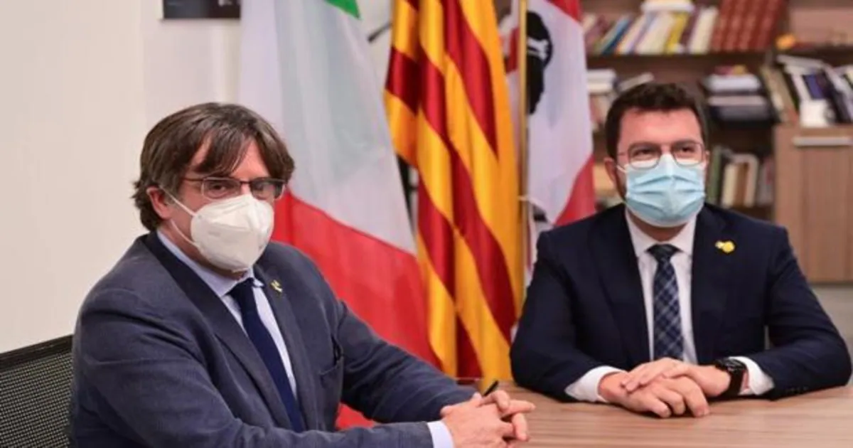 Puigdemont, con Aragonès, este fin de semana en Cerdeña