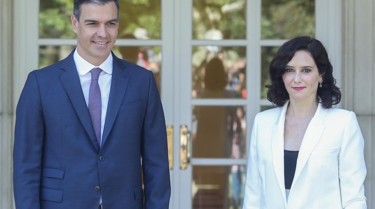 Pedro Sánchez e Isabel Díaz Ayuso