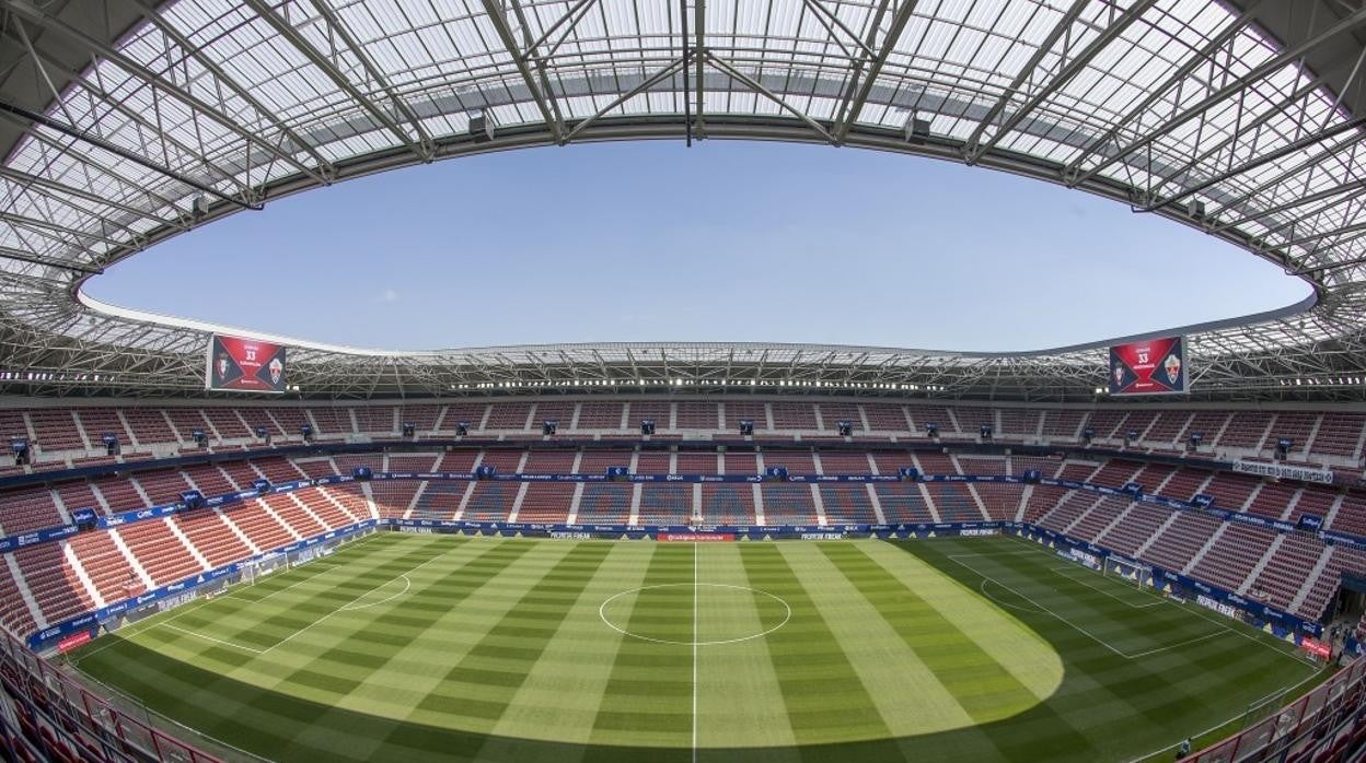 Imagen del Sadar, el campo de fútbol del C.A. Osasuna en Pamplona.