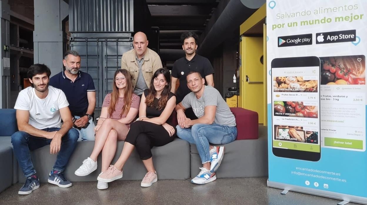 El equipo de la startup 'Encantado de Comerte'