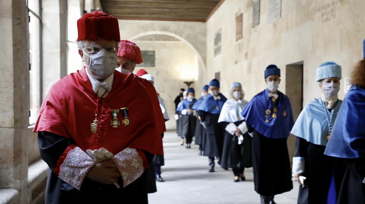 Acto de inauguración en la Universidad de Salamanca