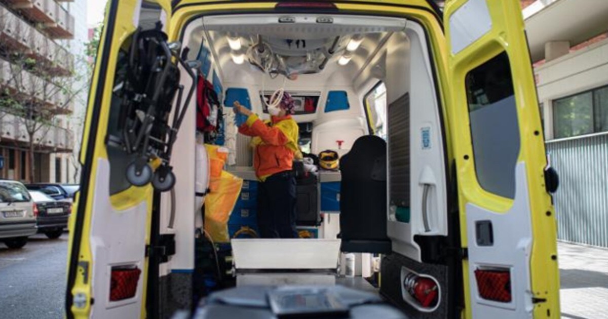 Una ambulancia en Barcelona