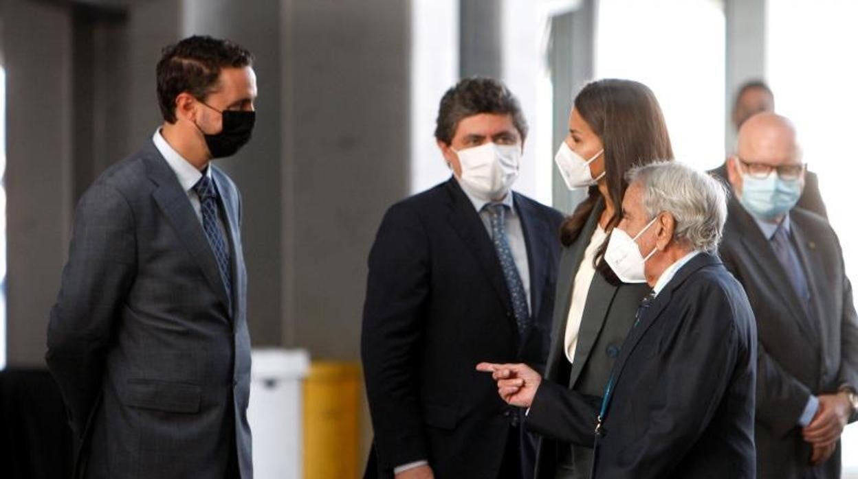 Su Majestad la Reina Letizia momentos antes de la inauguración