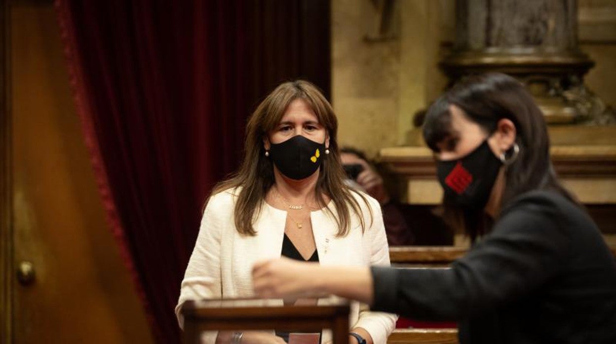 Laura Borràs, en el Parlament