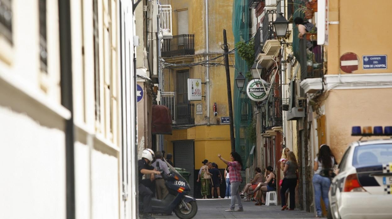 Imagen de archivo tomada en el barrio de Velluters de Valencia