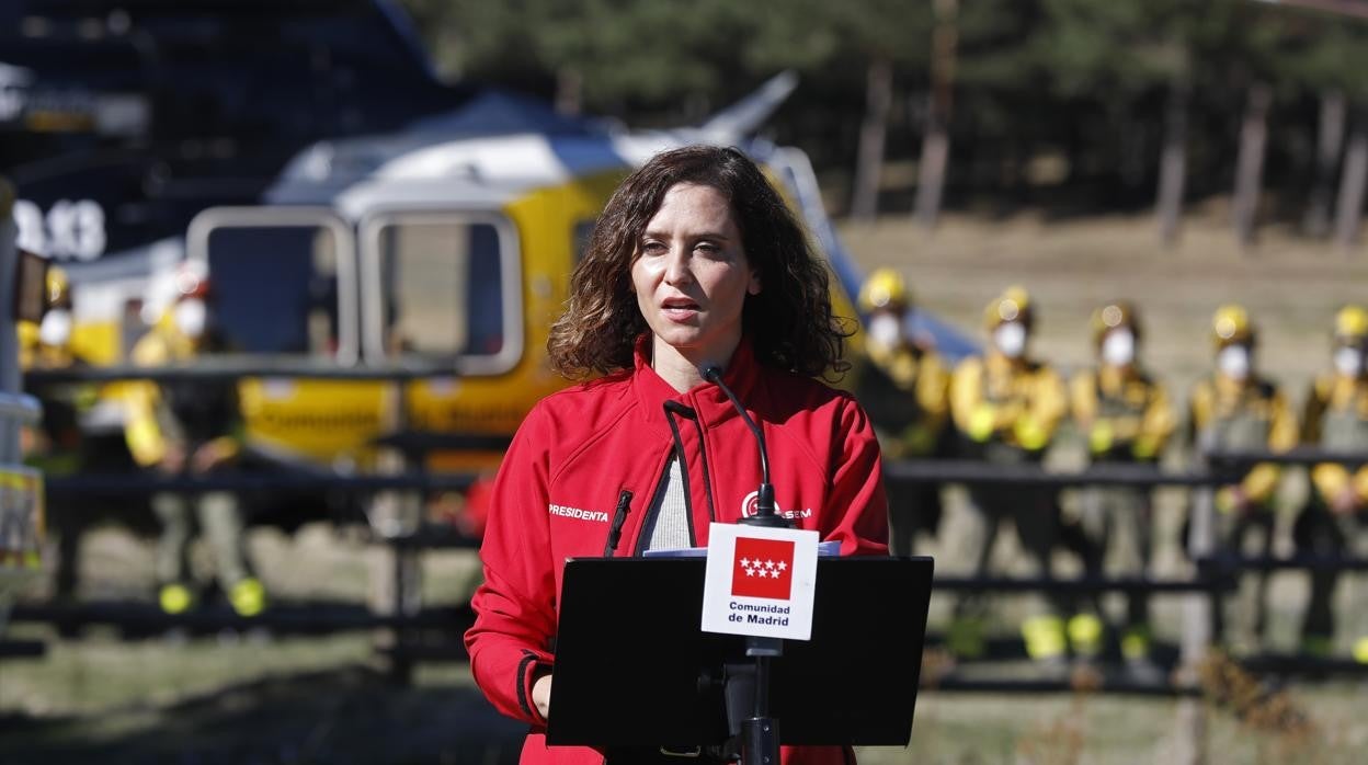 La presidenta de la Comunidad de Madrid, Isabel Díaz Ayuso