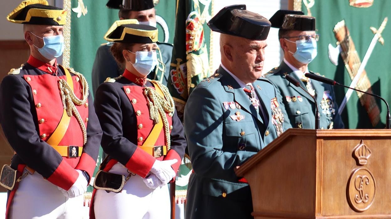 El general de Brigada, Luis del Castillo Ruano, jefe de la XII Zona de la Guardia Civil