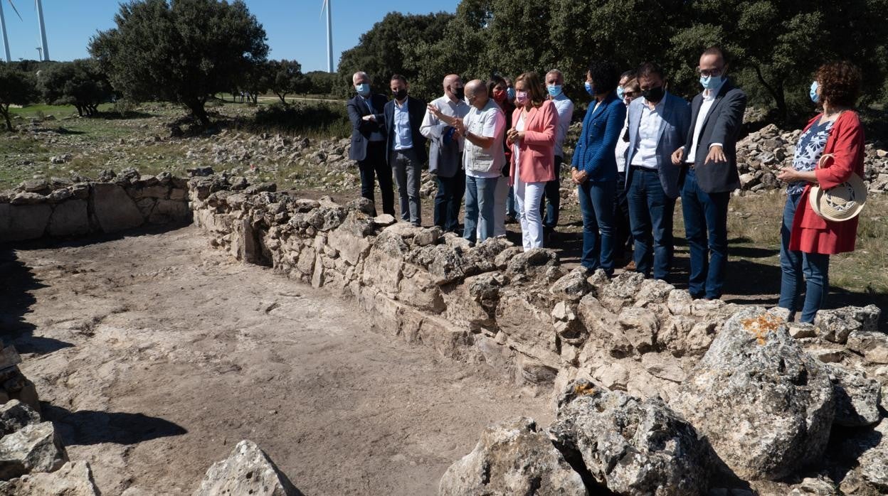 Restos de la antigua mezquita hallada en el yacimiento arqueológico de ‘La Graja’ de Higueruela (Albacete)