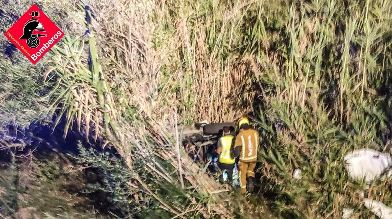 Imagen facilitada por los Bomberos del accidente mortal