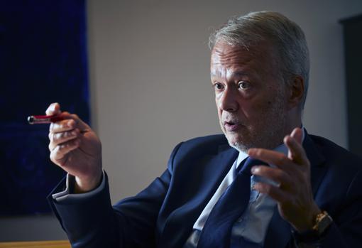 Camacho, durante un momento de la entrevista