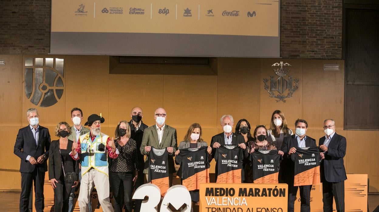 Imagen tomada durante la presentación del Medio Maratón de Valencia