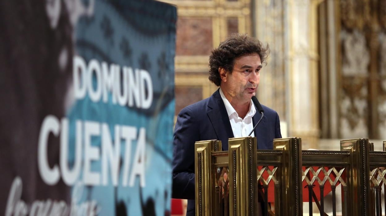 Pepe Rodríguez durante su pregón en la catedral de Toledo