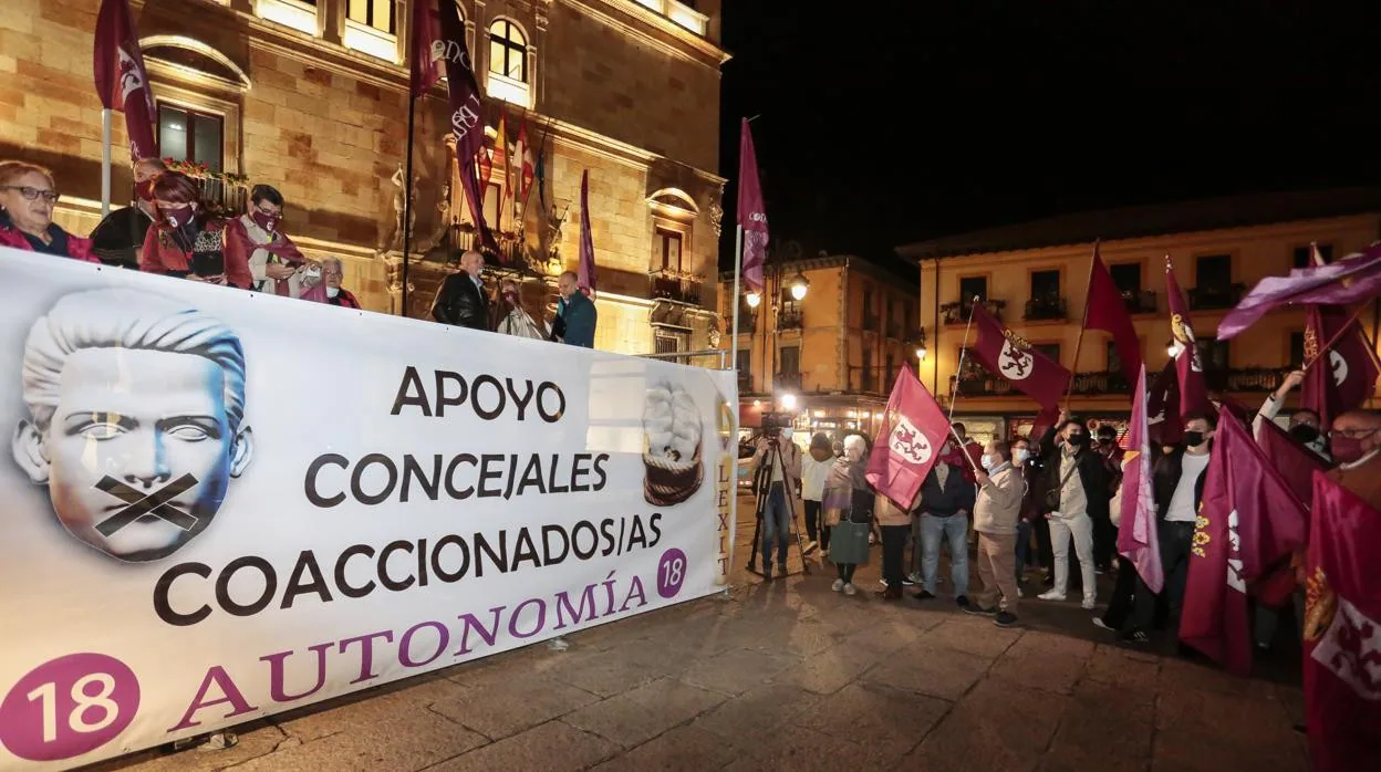 Manifestación en León para reivindicar la autonomía leonesa