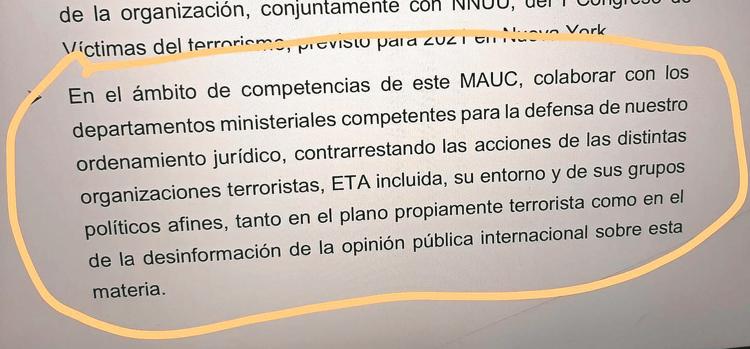 Página de la descripción del programa 142A del Presupuesto, hasta ayer en la web de Hacienda