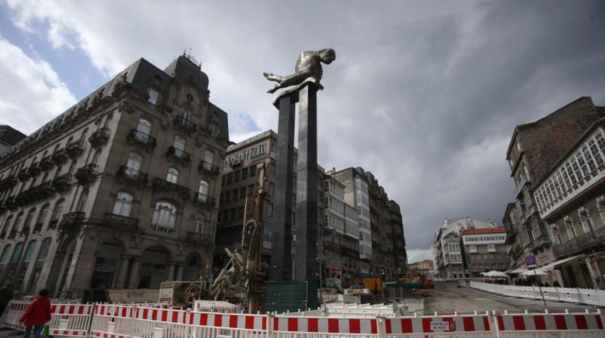 La plaza de la Puerta del Sol de Vigo, en una imagen de archivo