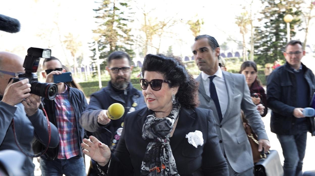 Imagen de archivo de Consuelo Císcar en la Ciudad de la Justicia de Valencia